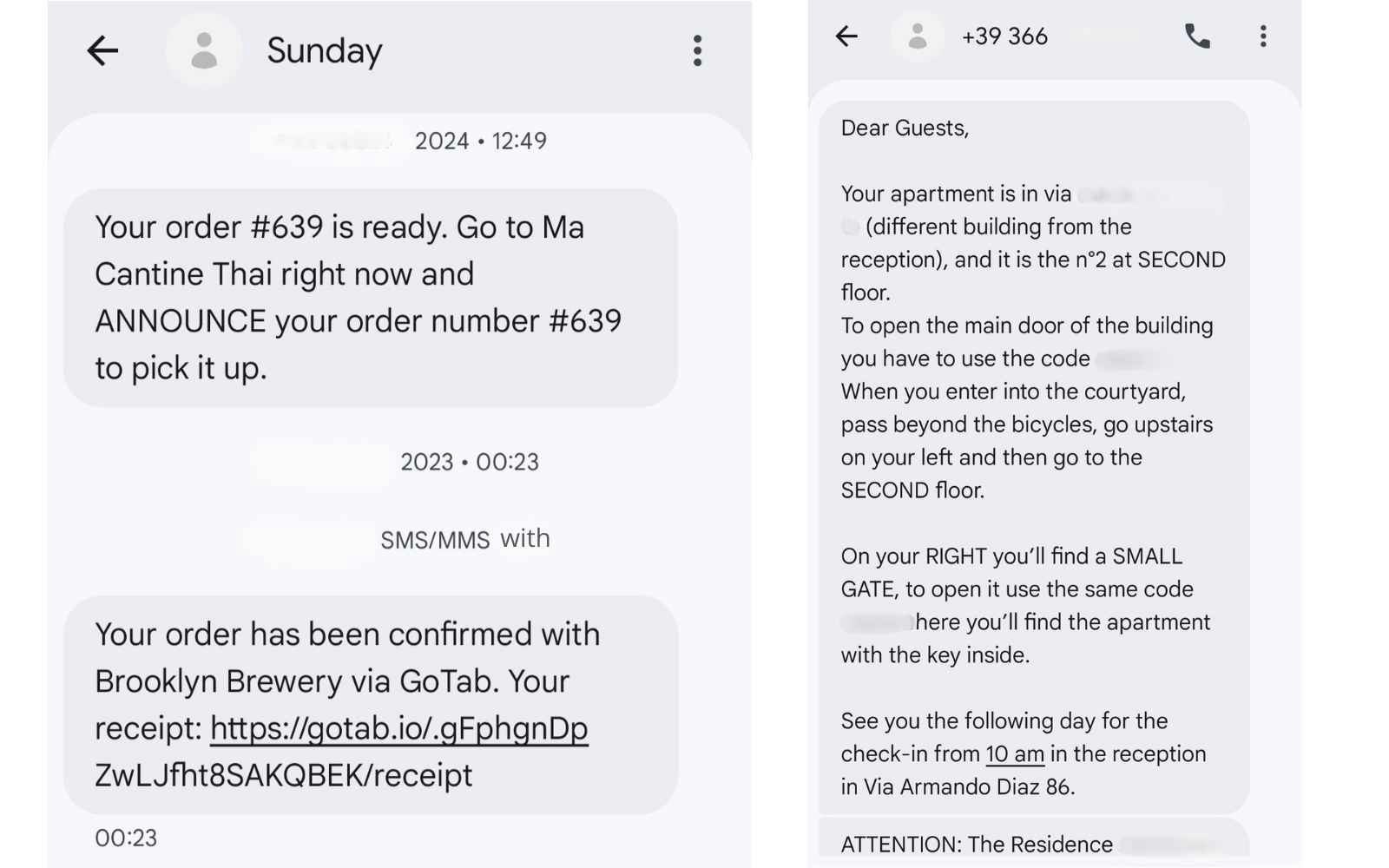 SMS marketing examples