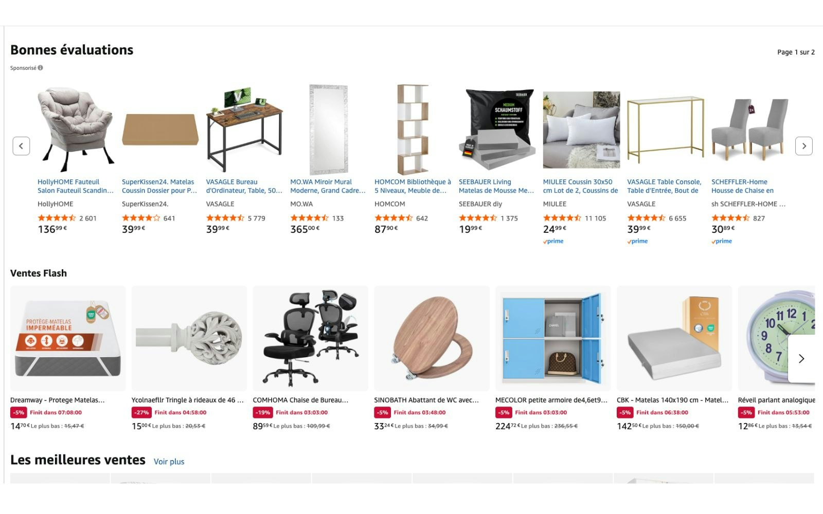 Produits sponsorisés sur Amazon