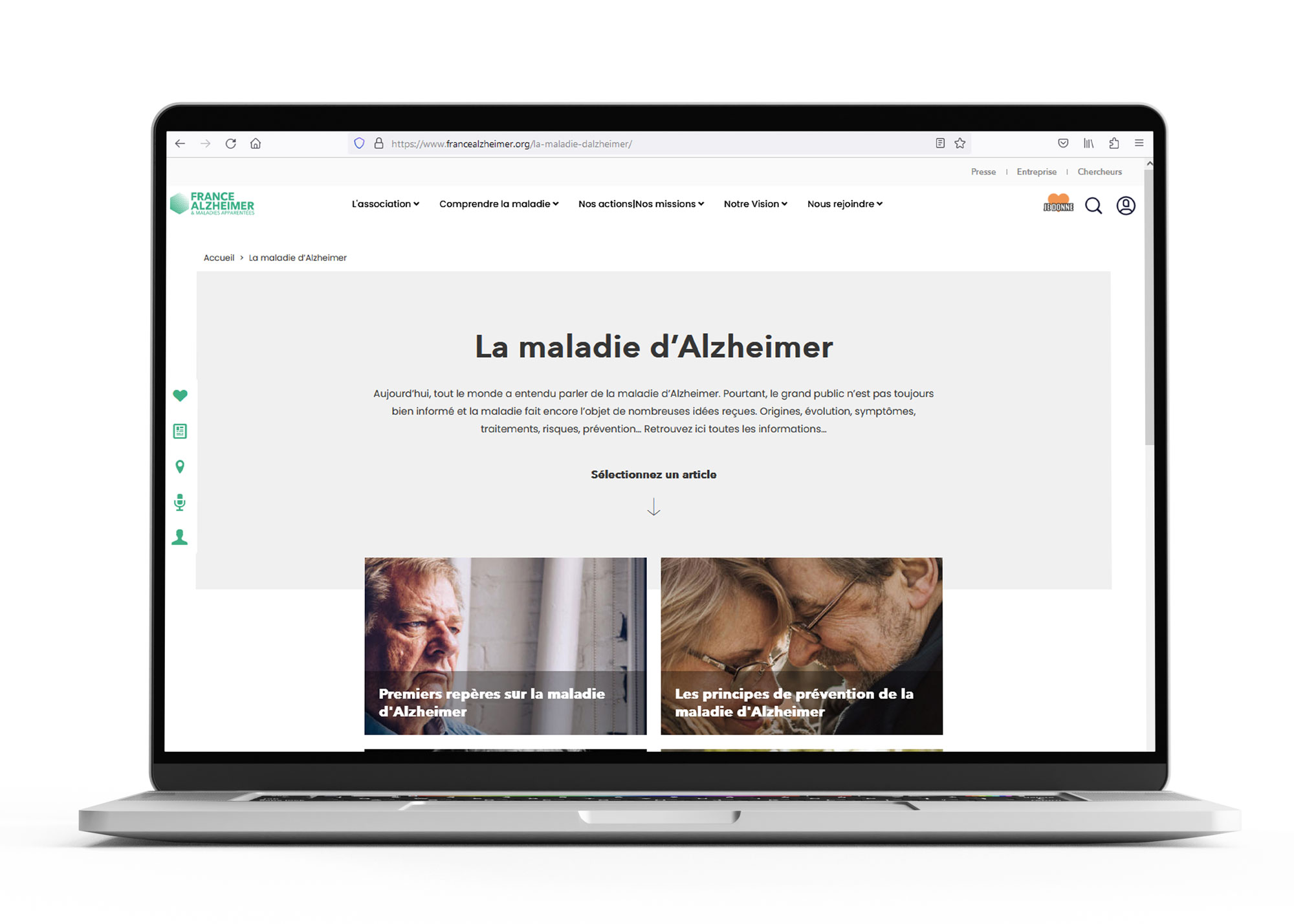 site web Alzheimer France