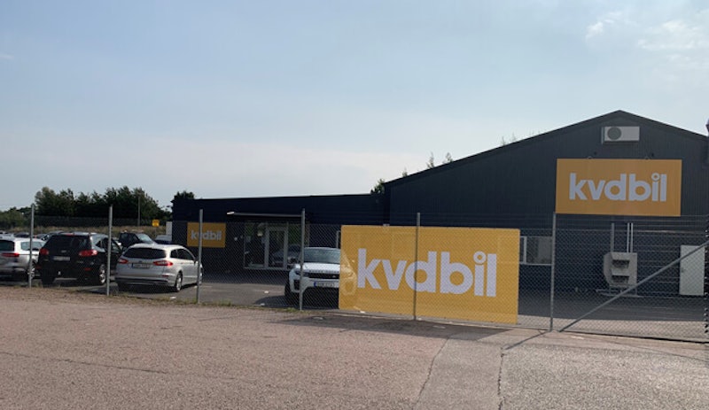 Exteriören av Kvdbils anläggning i Svedala.