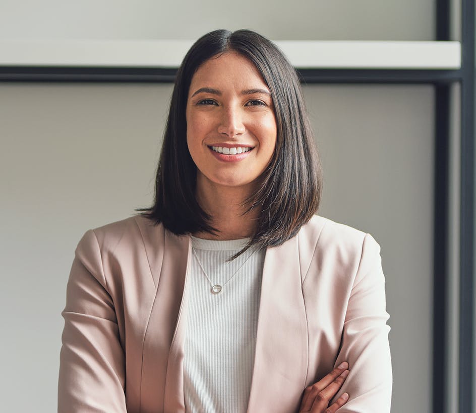 woman in blazer