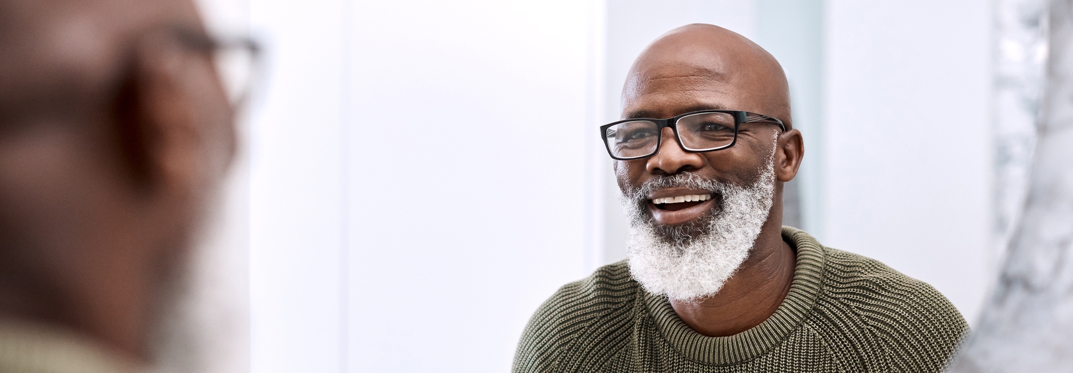 african american man with white beard