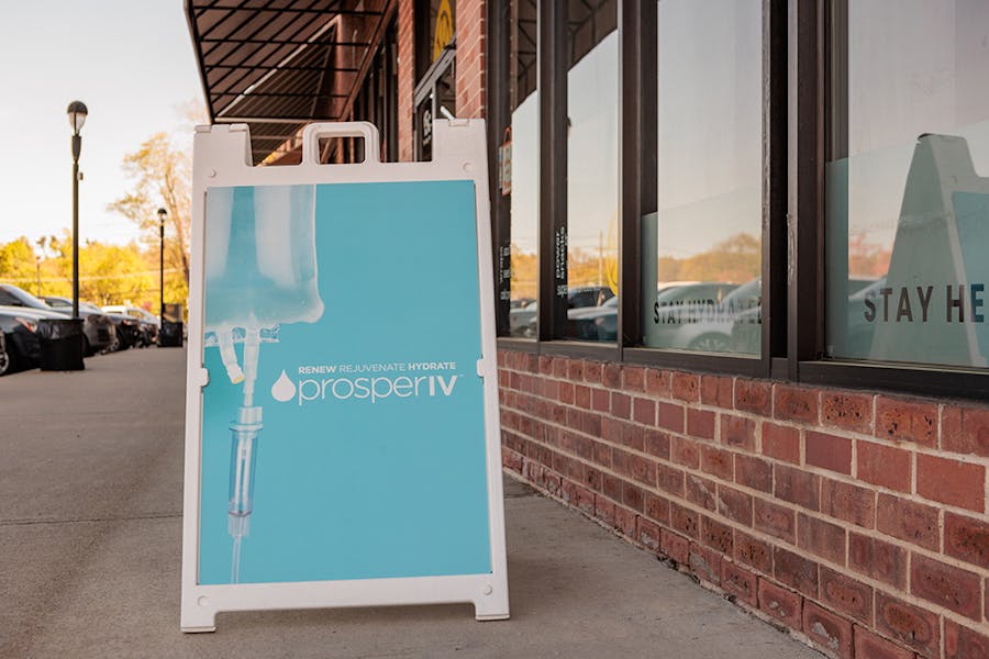 prosperiv sidewalk sign