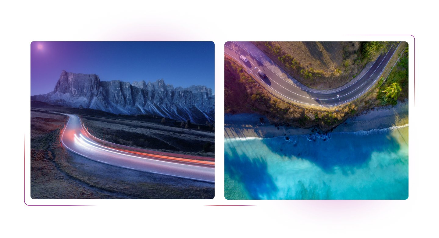 Picturesque roads