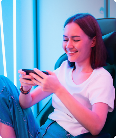 woman gaming
