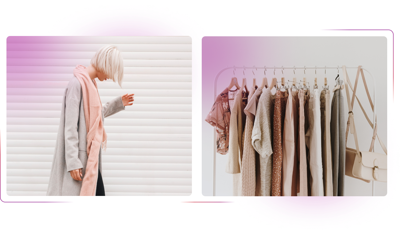 Clothes on a hanger