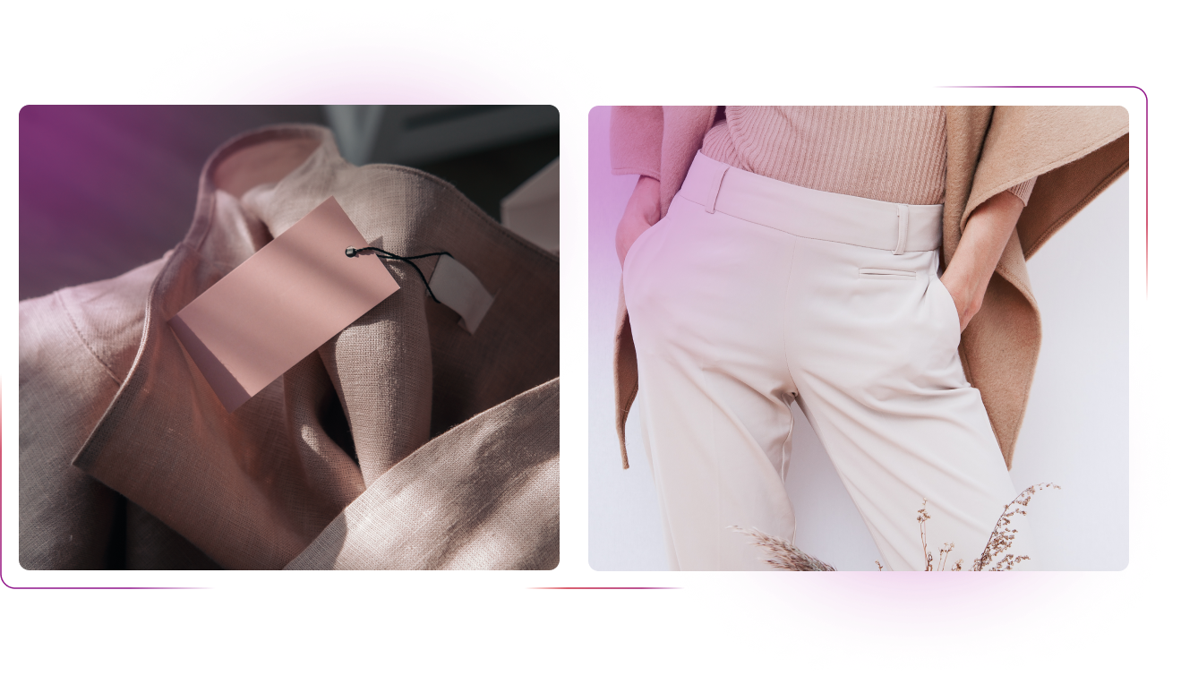 Model in trousers