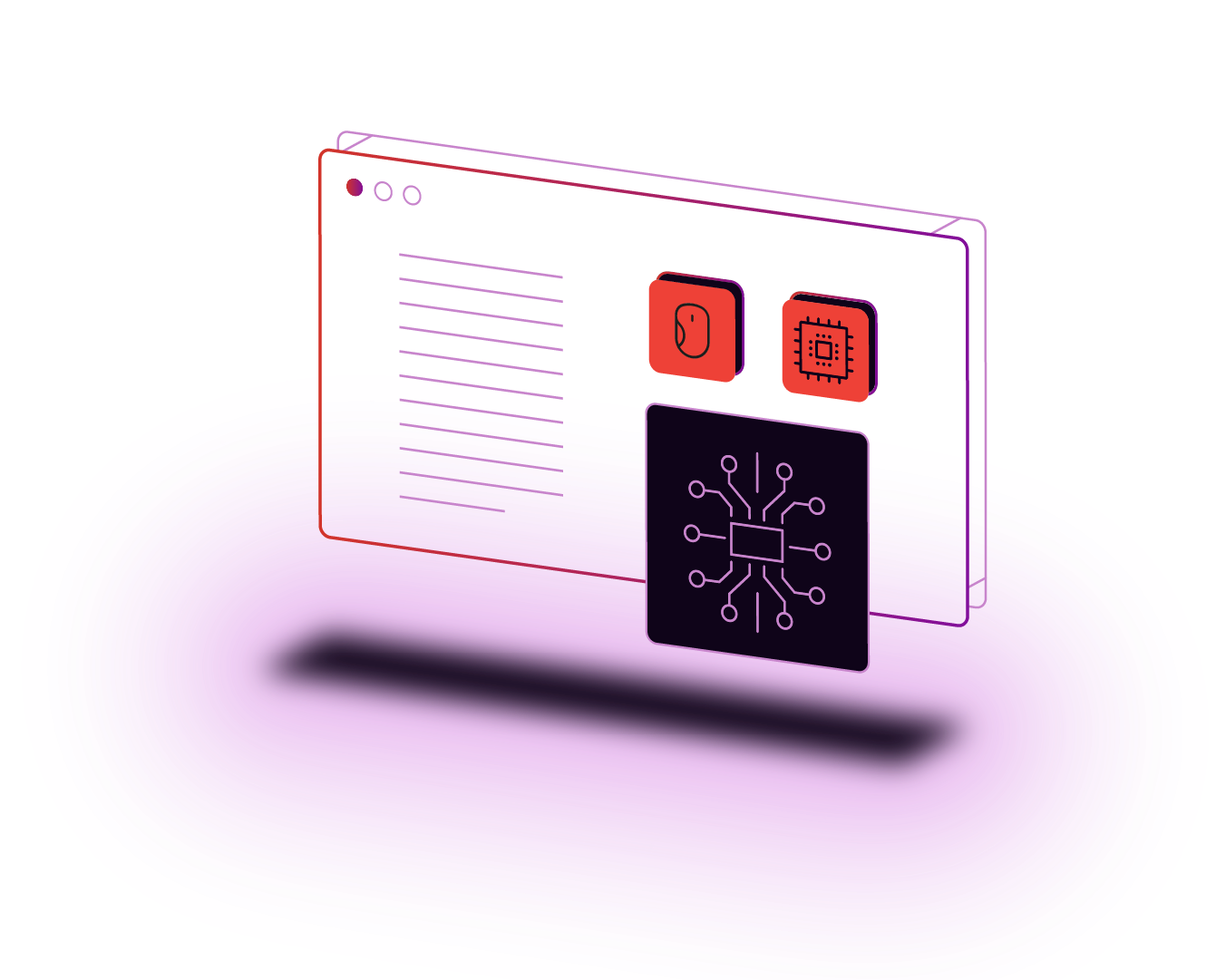 Technology section hero illustration