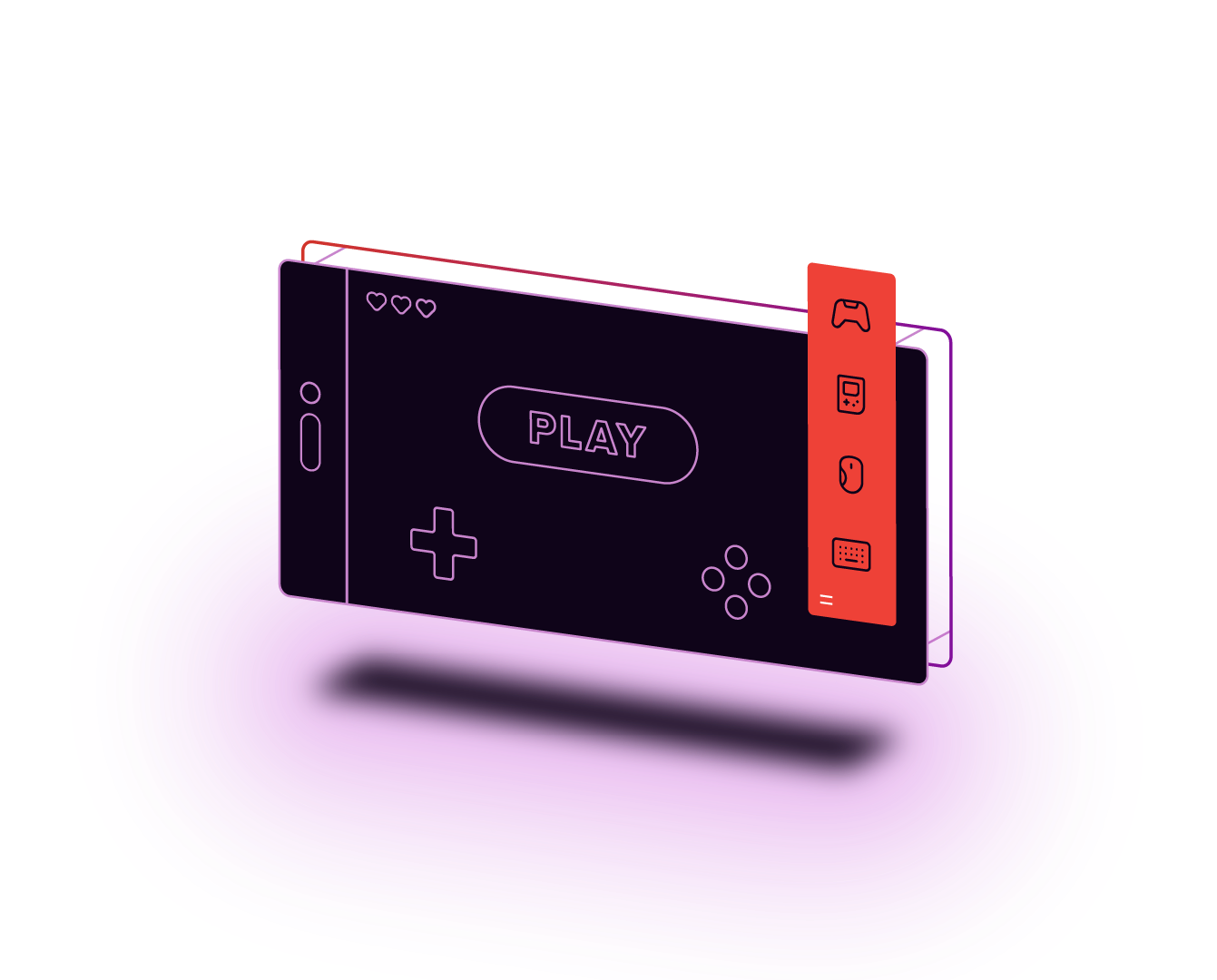 gaming section hero illlustration