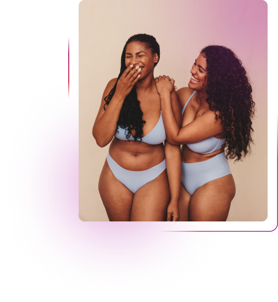 Women laughing