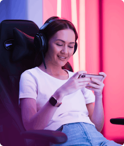 Woman gaming