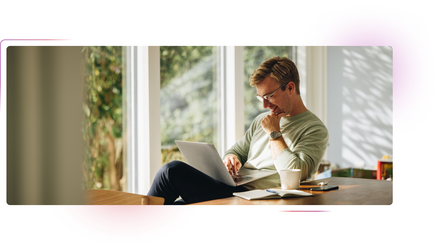 Man with laptop