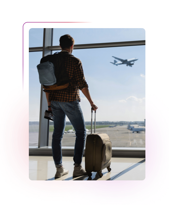 Man on an airport