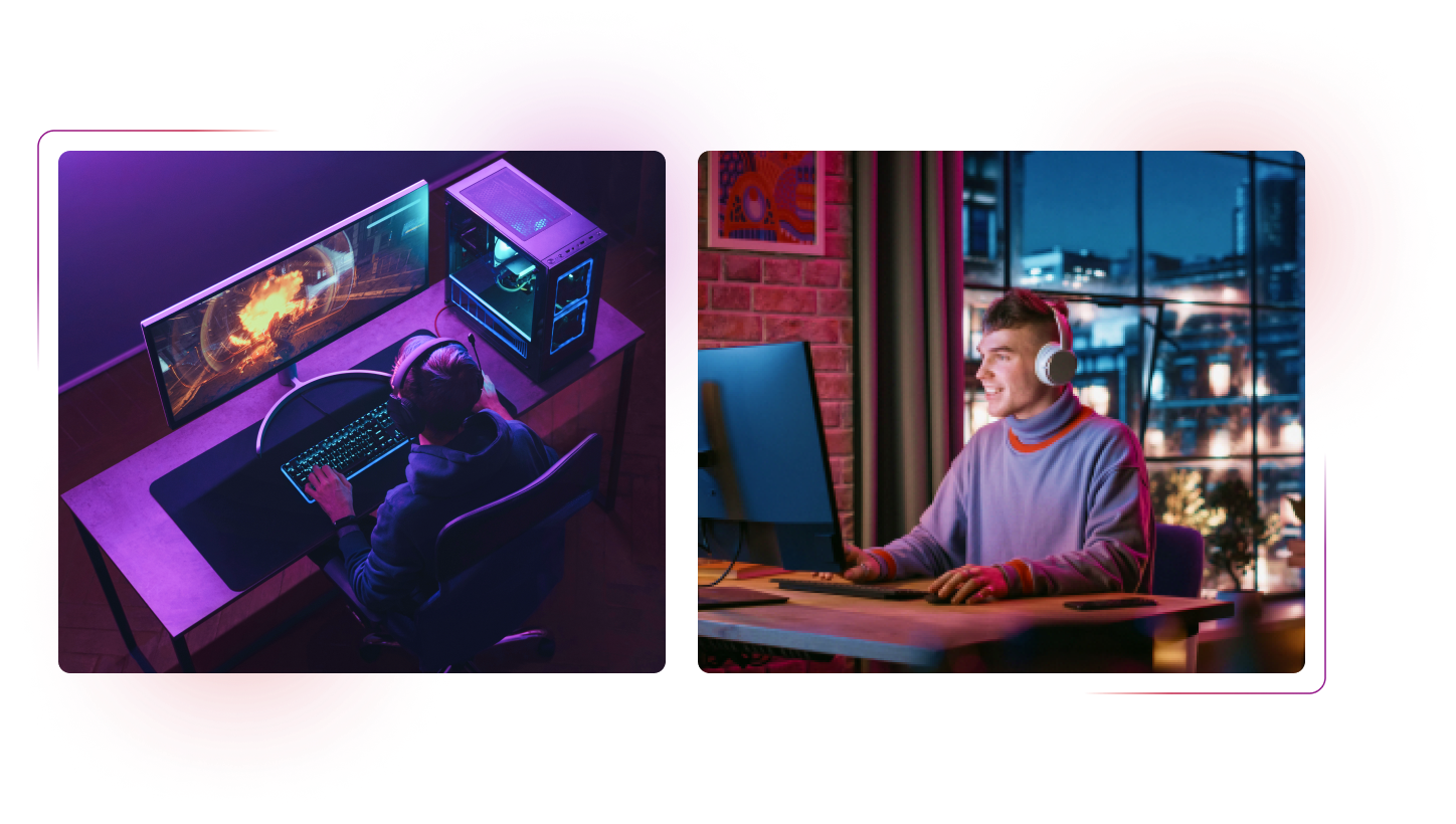Men gaming