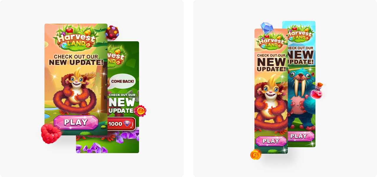 Harvest Land banners