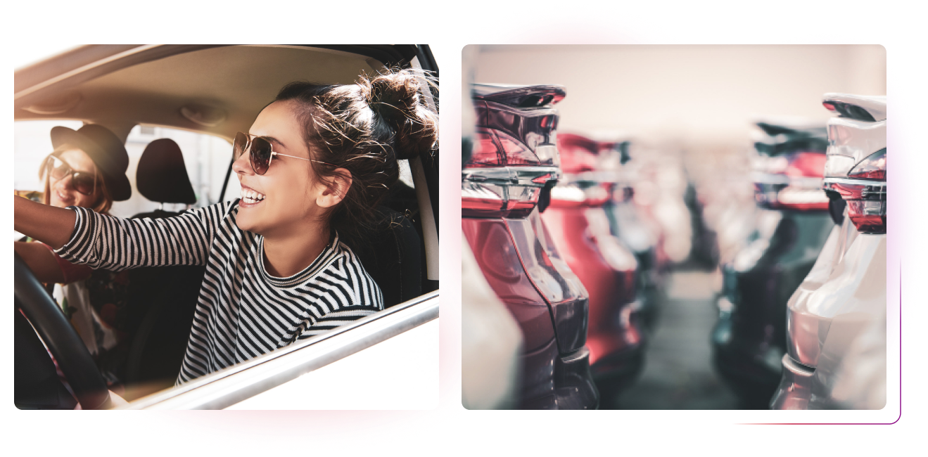 Women in a car