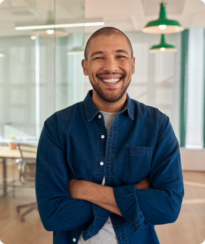 Smiling man