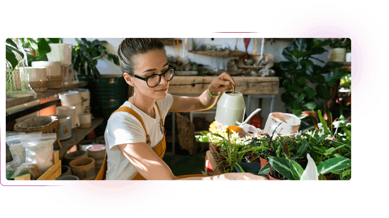 Women with working with flowers