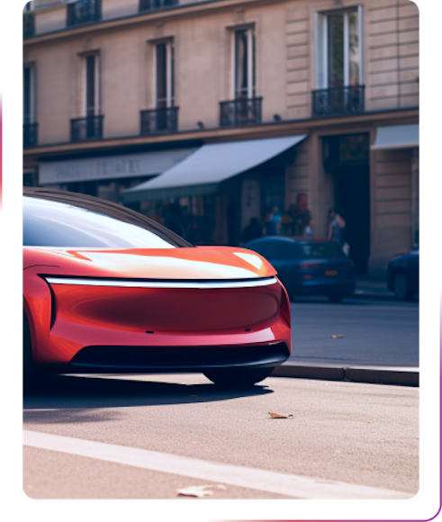 red fast car
