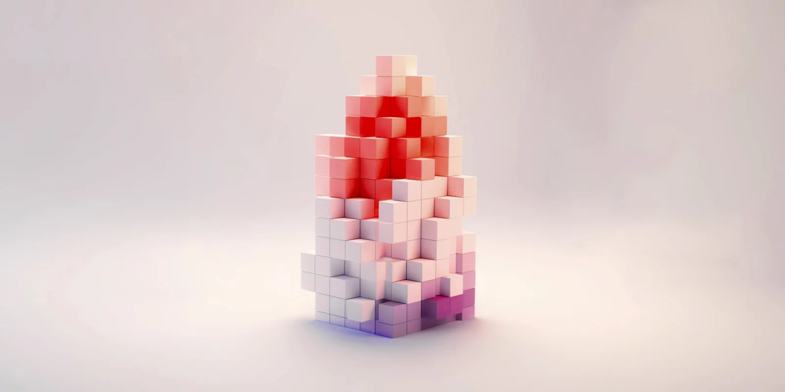 Abstract blocks in different colours