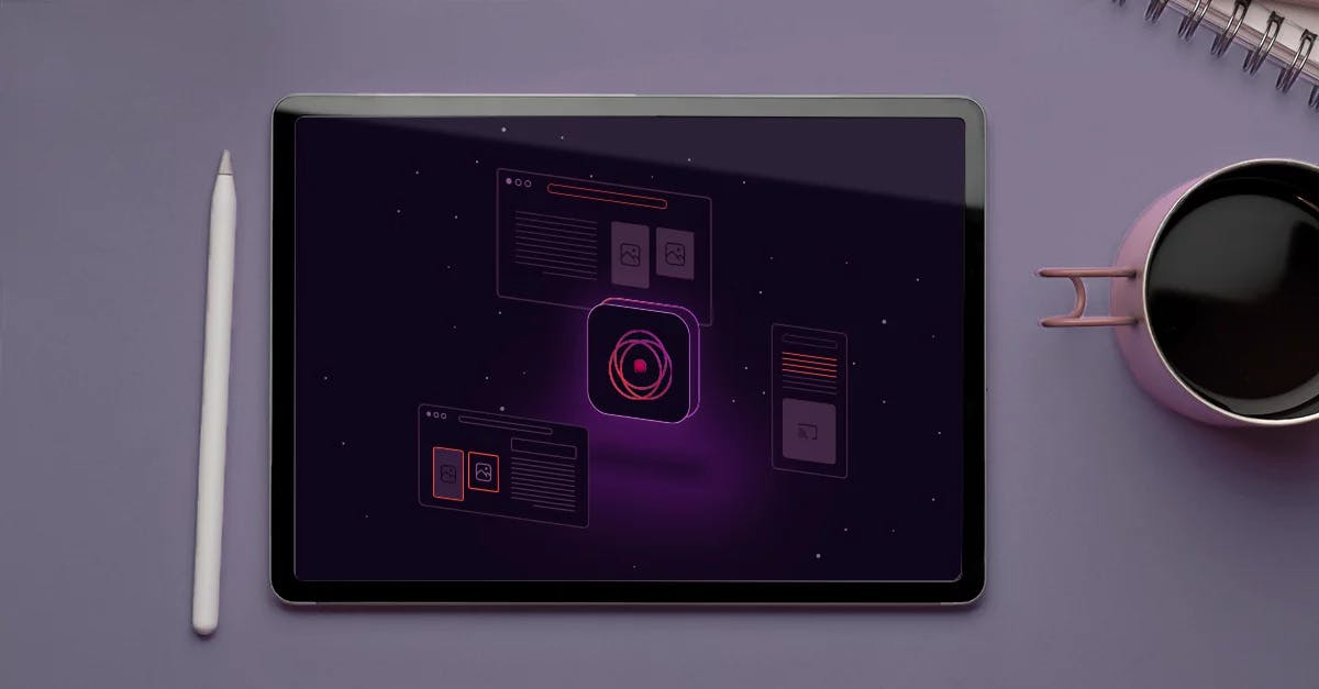 tablet on the desk