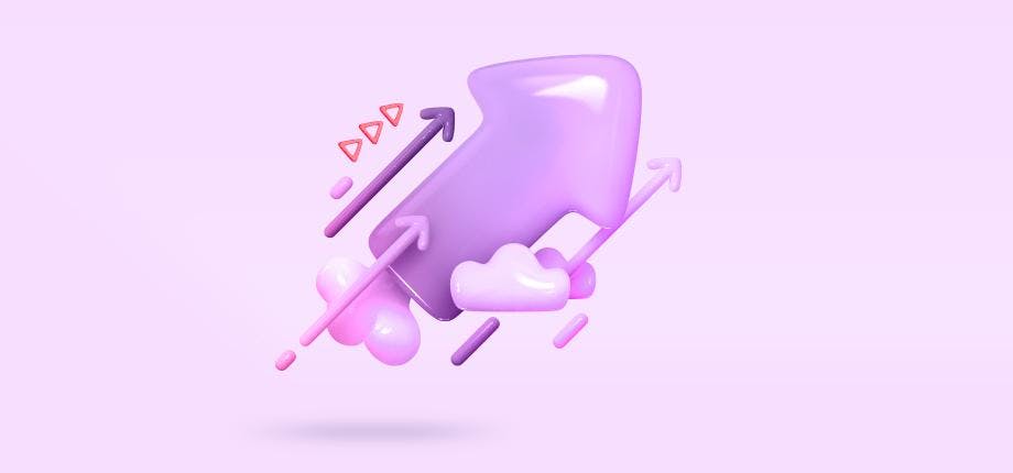 arrows pointing up