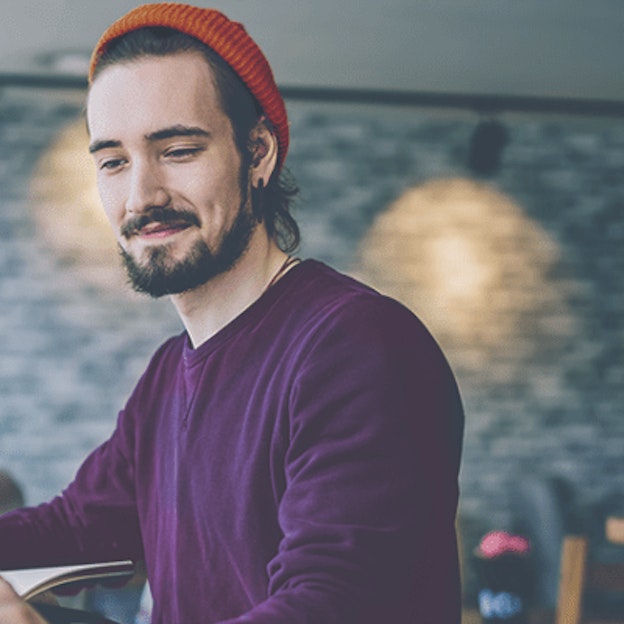 Man reading news