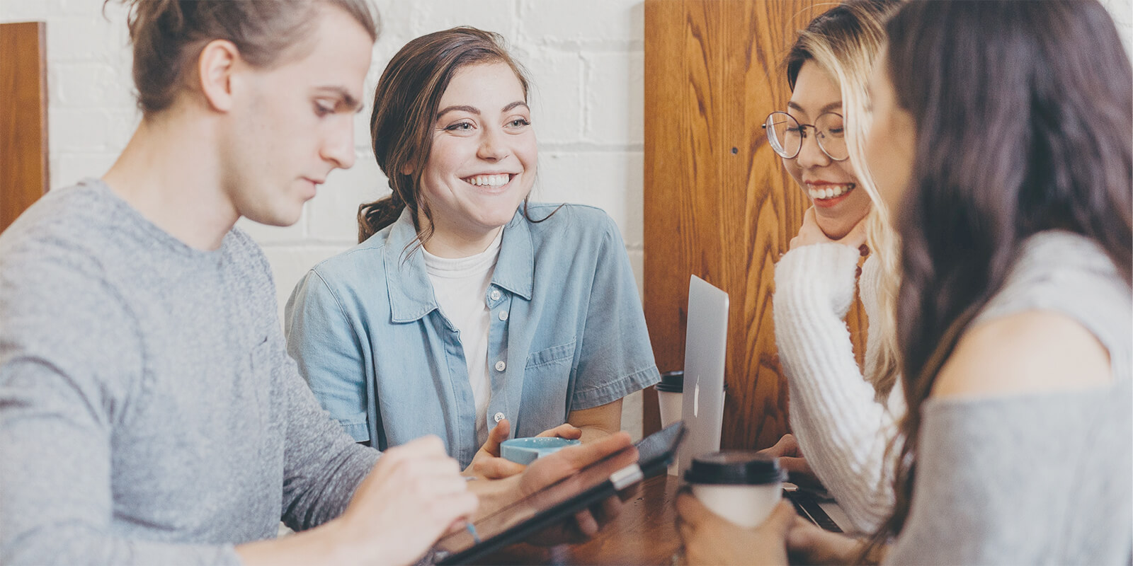 people working together