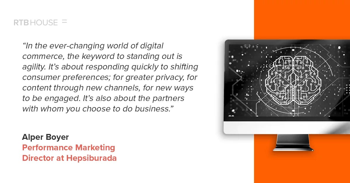 Illustrating quote from Hepsiburada Performance Marketing Director