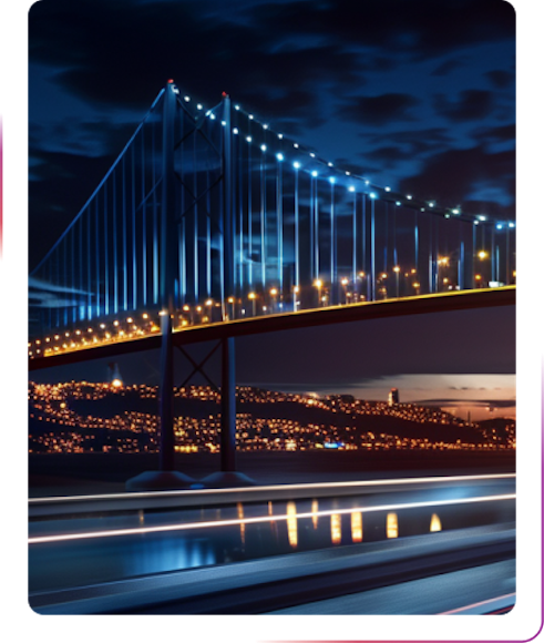 bridge at night
