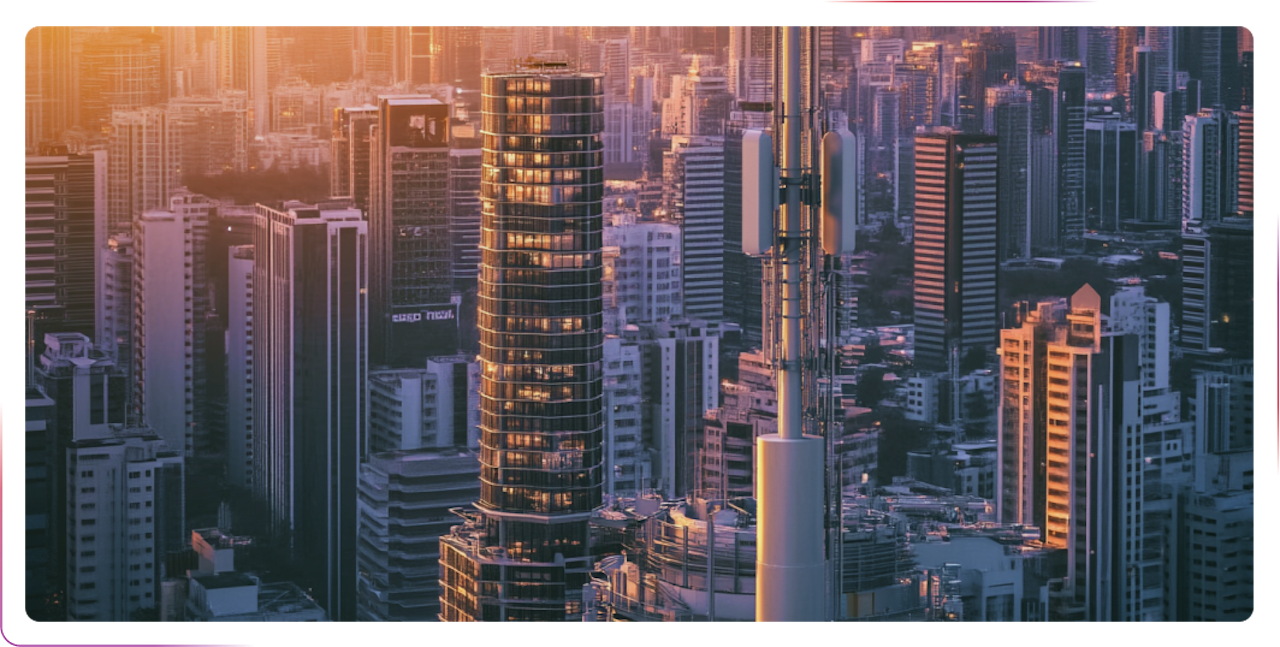 view of the big city