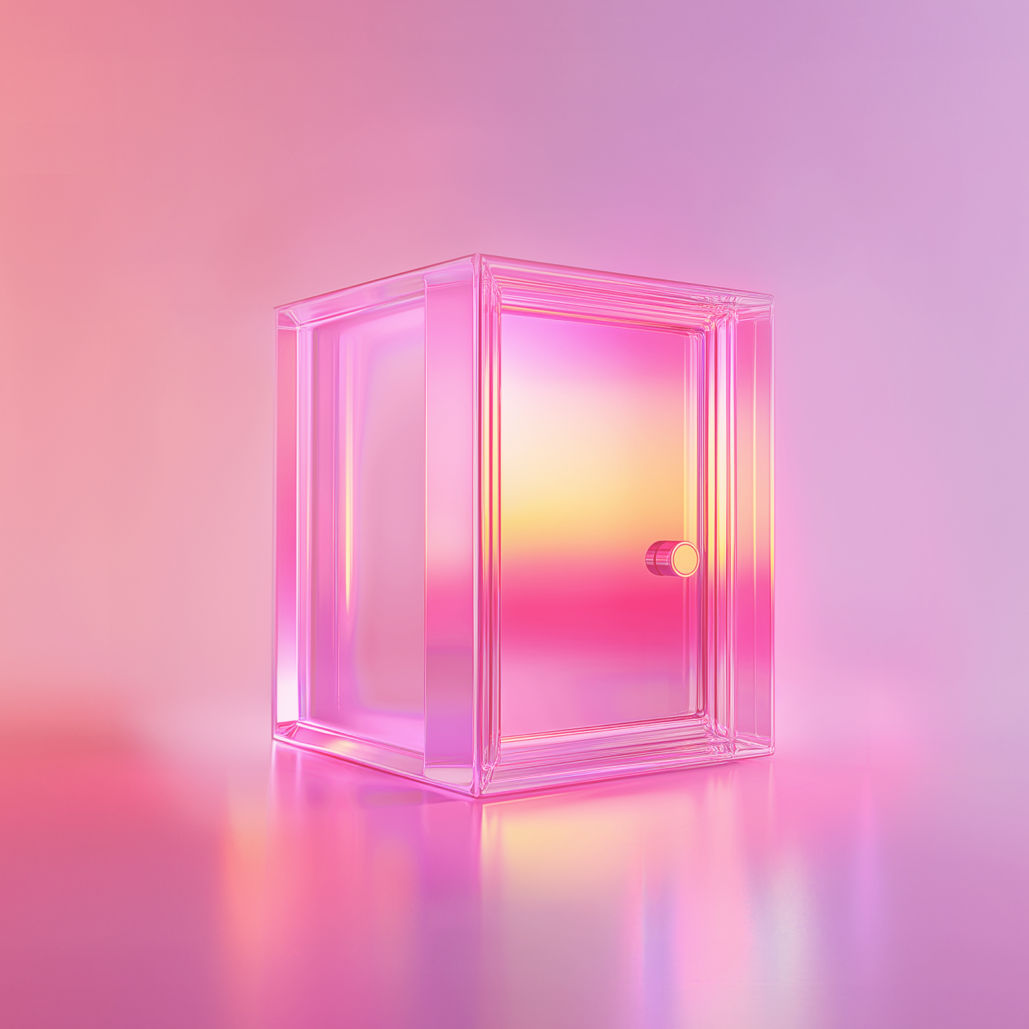 Abstract pink geometrical form