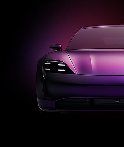 car on a purple background