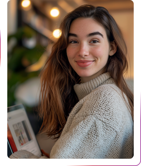 Young girl smiling
