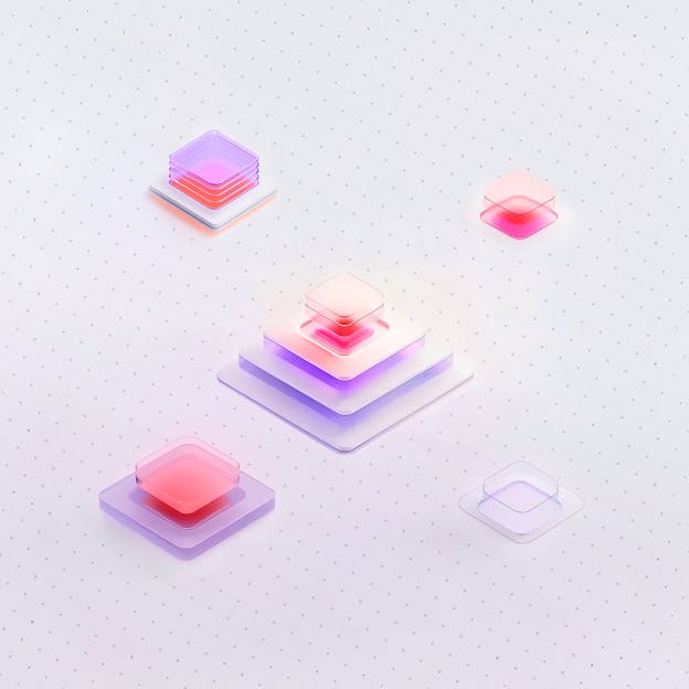 colorful button boxes