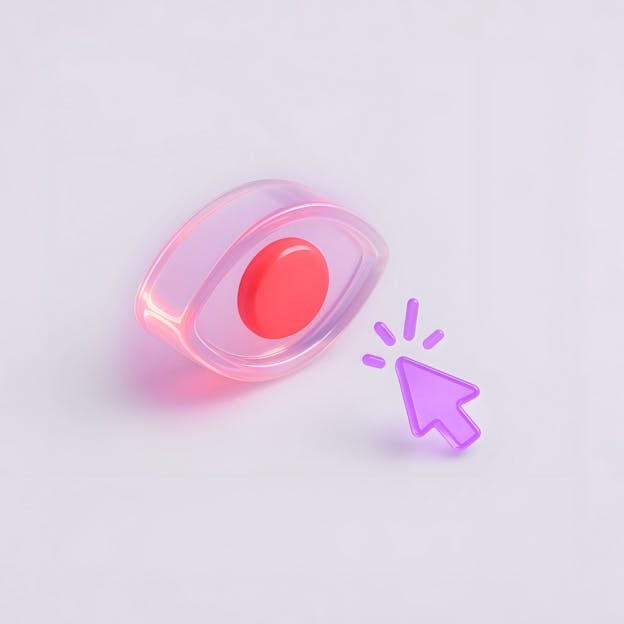 arrow with eye button