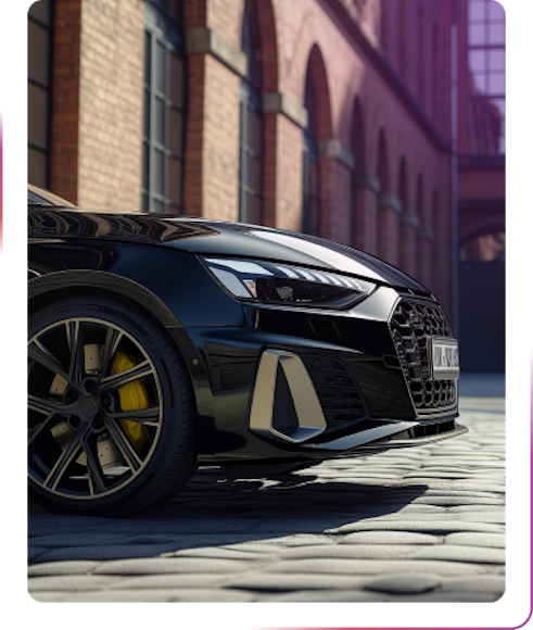 front of the car front of the car