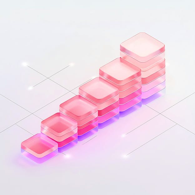 stairs made of buttons