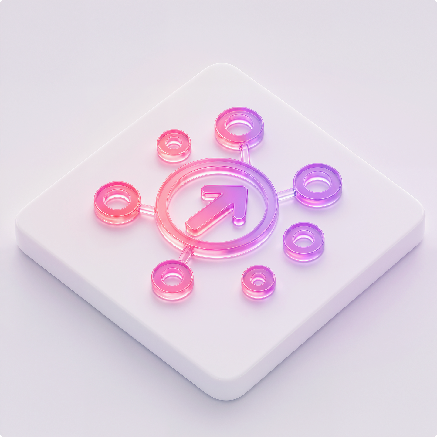 abstract circles and arrow