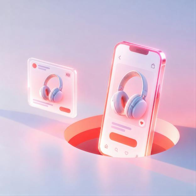mobile phone with a headphones on screen mobile phone with a headphones on screen