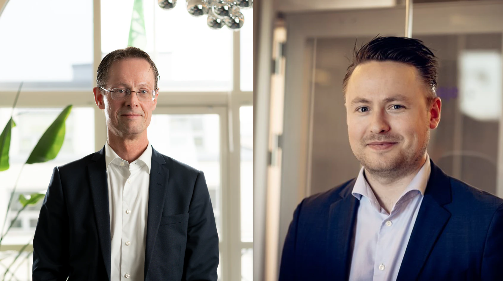 Portraits of Nils Ivar Skaalerud and Andreas Hegna