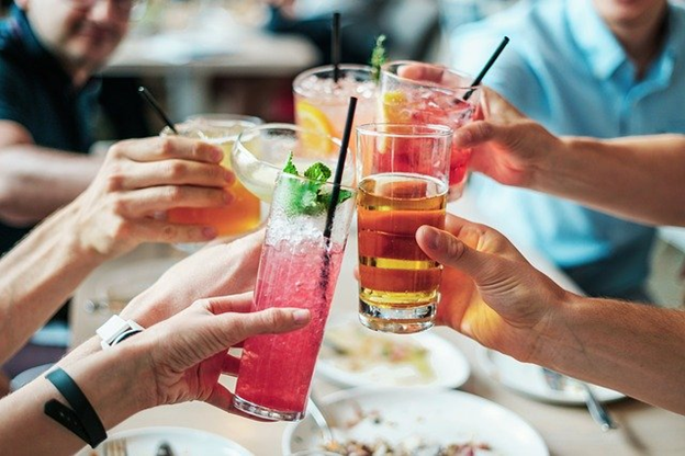 Some people having a drink