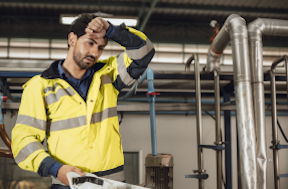 worker in high vis jacket