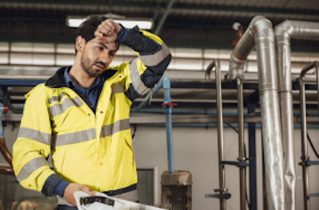 worker in high vis jacket