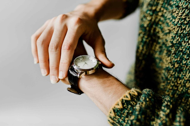 watch on a wrist