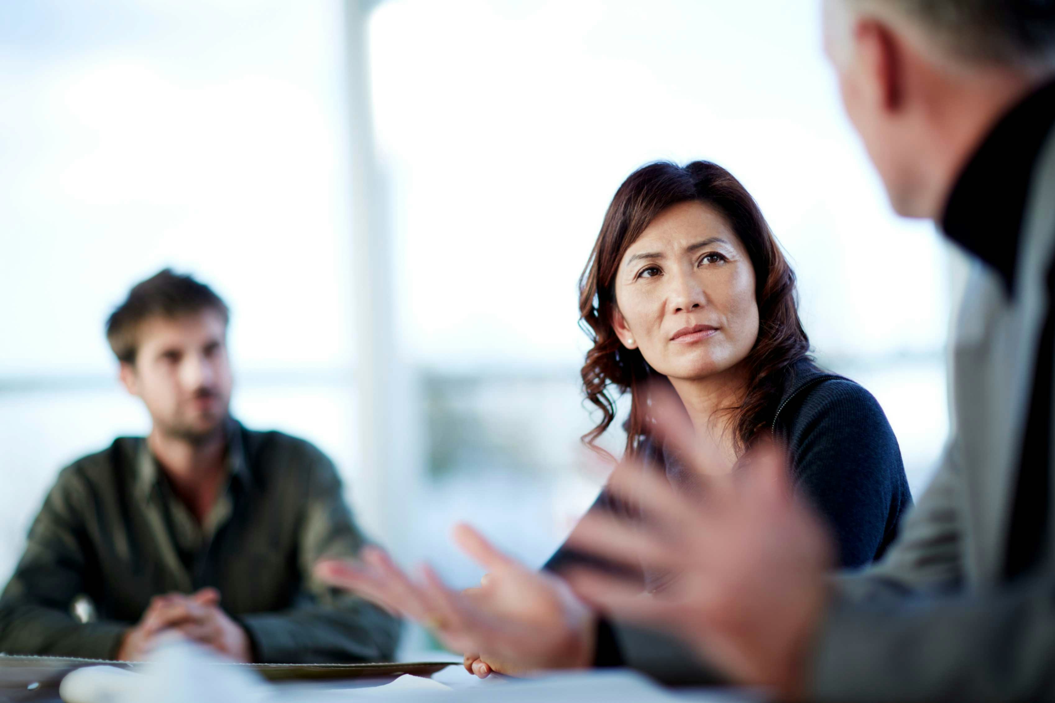 People in a meeting