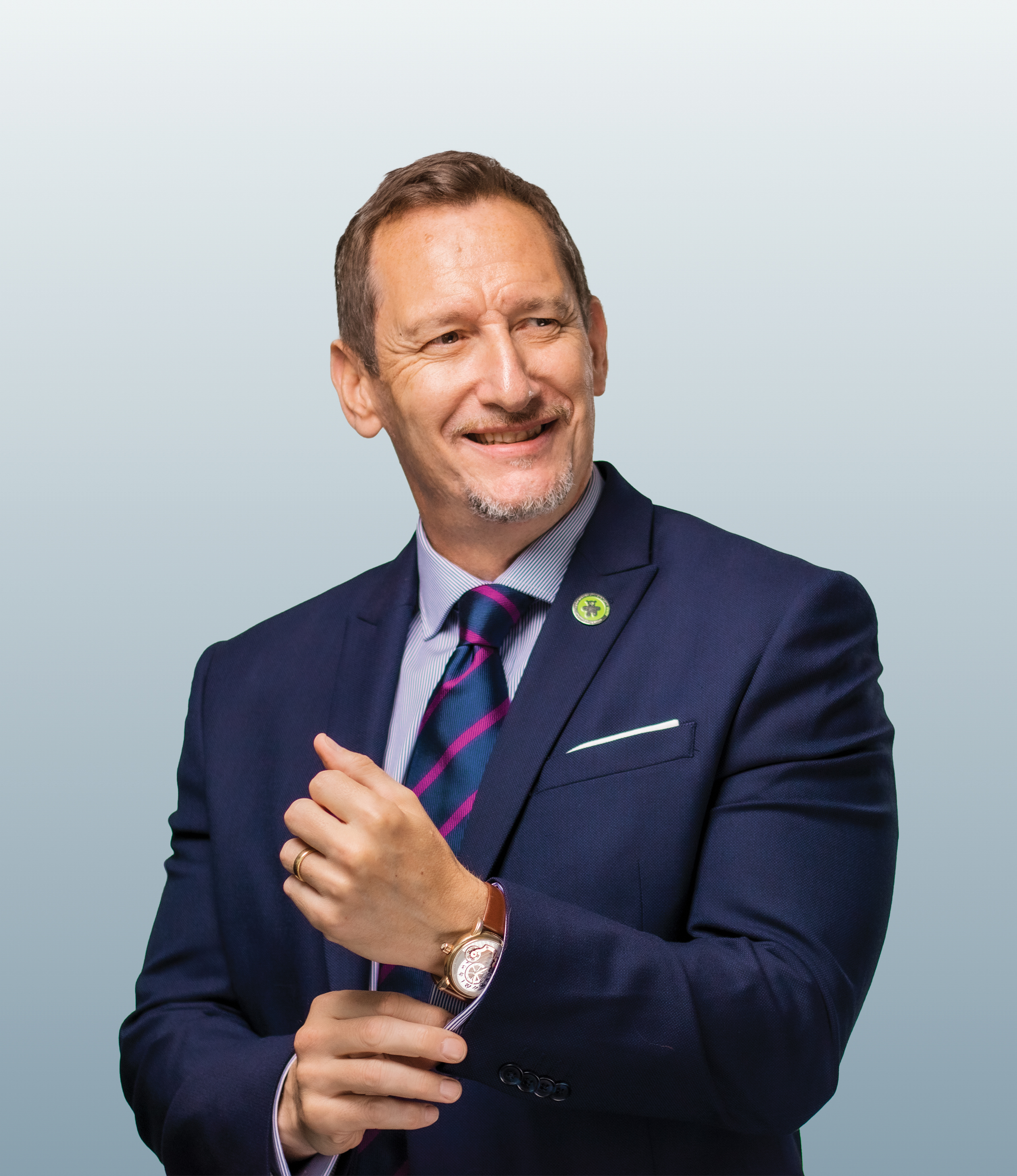 Man posing confidently