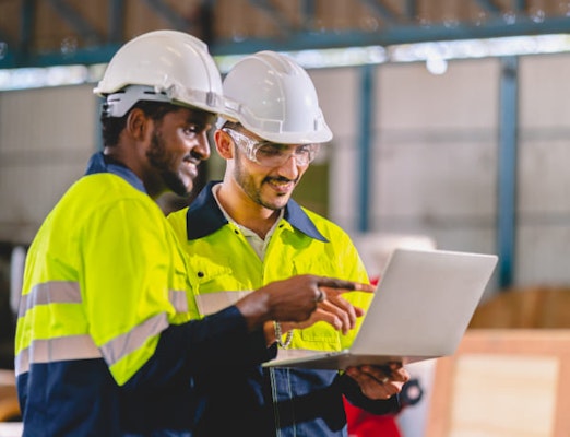 People working in construction