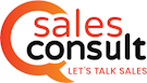 A company logo that says sales consult, let's talk sales