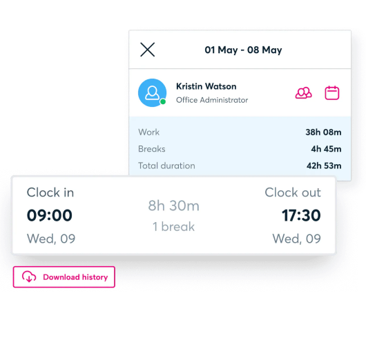 clock-in clock-out app